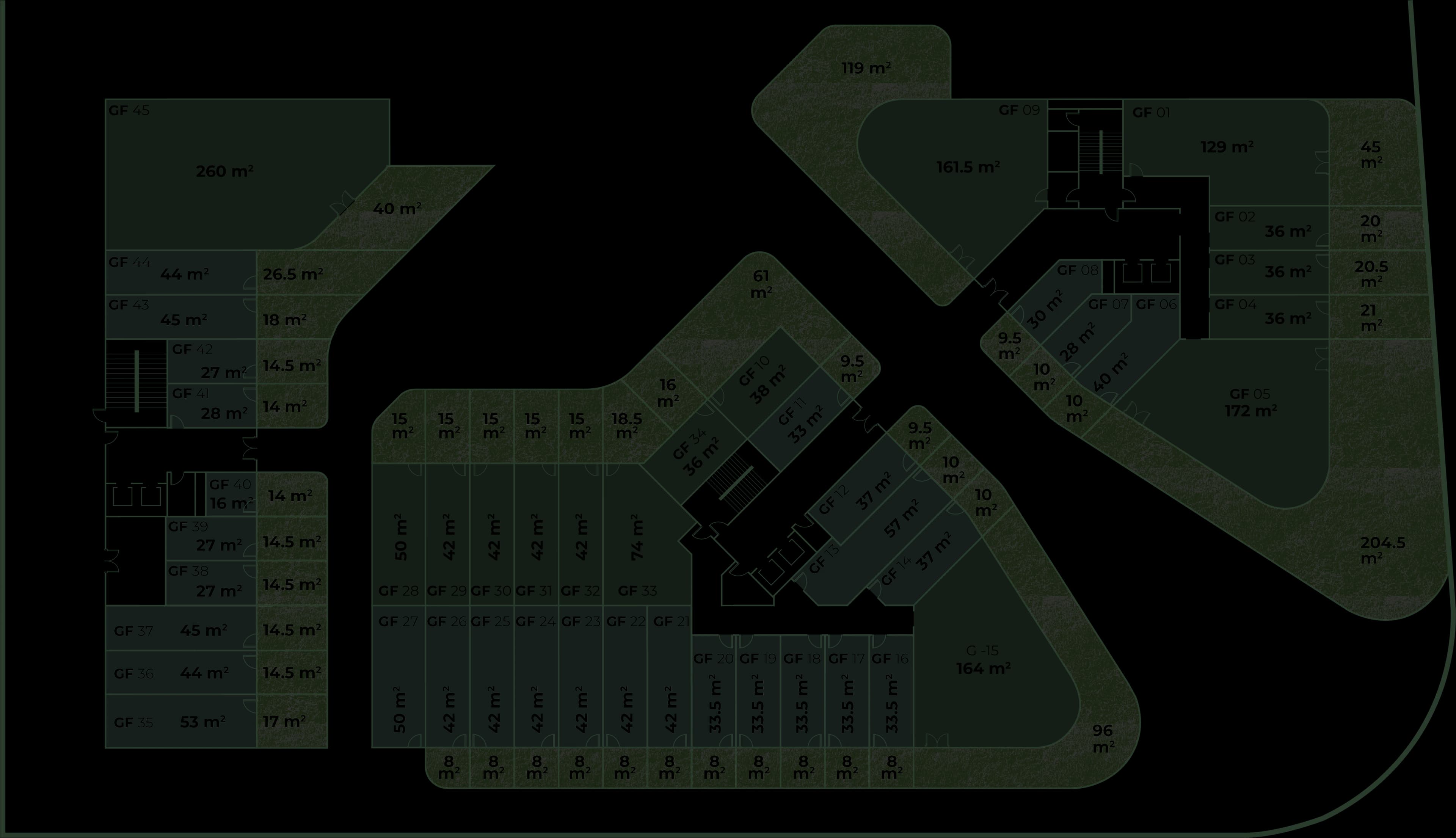 90 Gate commercial units master plan, South 90th Street, New Cairo
